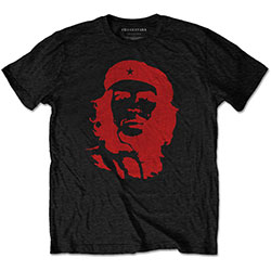 Che Guevara Unisex T-Shirt: Red on Black