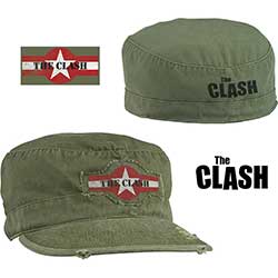 The Clash Unisex Military Cap: Star Logo (Distressed) (Medium)