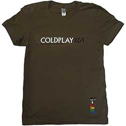 Coldplay Ladies T-Shirt: X & Y High Up Above (Ex Tour)