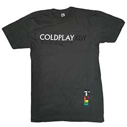 Coldplay Unisex T-Shirt: X & Y Under The Surface (Ex-Tour)
