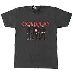 Coldplay Unisex T-Shirt: Band & Text Logo (Ex Tour)