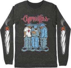 Cypress Hill Unisex Long Sleeve T-Shirt: Blunted (Sleeve Print)