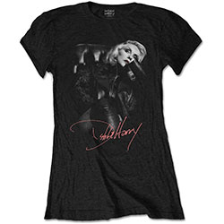 Debbie Harry Ladies T-Shirt: Leather Girl