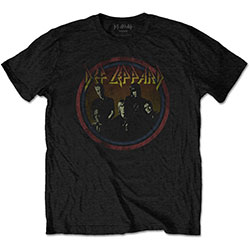 Def Leppard Unisex T-Shirt: Vintage Circle