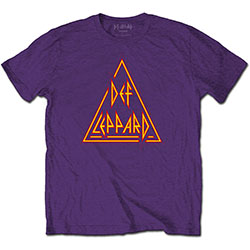 Def Leppard Unisex T-Shirt: Classic Triangle Logo