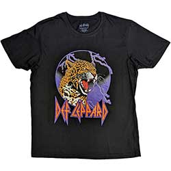 Def Leppard Unisex T-Shirt: Lightning Leopard