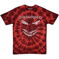 Disturbed Unisex T-Shirt: Scary Face (Wash Collection)