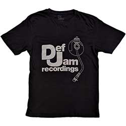 Def Jam Recordings Unisex T-Shirt: Logo & Stylus