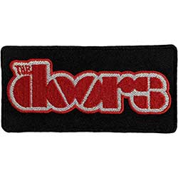 The Doors Standard Woven Patch: Red Logo