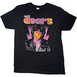Official The Doors Morrison Gradient Graphic T-Shirt Band Merch Rock American