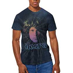 The Doors Unisex T-Shirt: Jim Halftone Gradient (Dip-Dye)