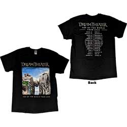 Dream Theater Unisex T-Shirt: TOTW Cover Art Tour 2022 (Back Print & Ex-Tour)