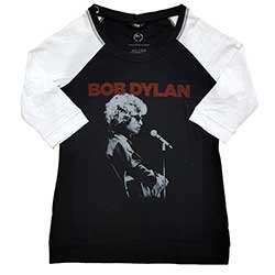 Bob Dylan Ladies Raglan T-Shirt: Sound Check