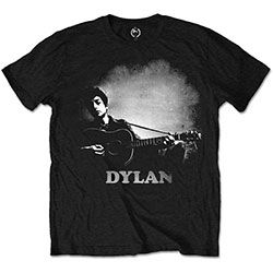 Bob Dylan Unisex T-Shirt: Guitar & Logo