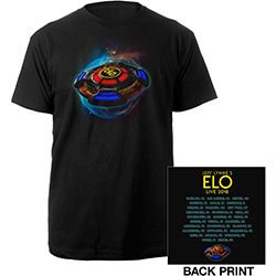 ELO Unisex T-Shirt: 2018 Tour Logo (Back Print/Ex. Tour)