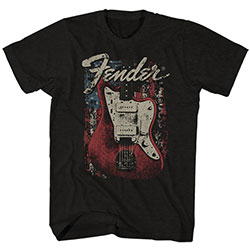 Fender Unisex T-Shirt: Distressed Guitar
