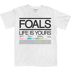 Foals Unisex T-Shirt: Life Is Yours Song List
