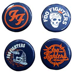 Foo Fighters Pin Badge Set: Logos (Ex-Tour)