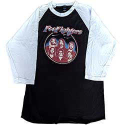 Foo Fighters Unisex Raglan T-Shirt: Classic Photo (Ex-Tour)
