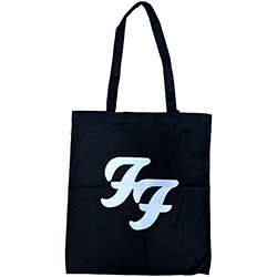Foo Fighters Tote Bag: White FF (Ex-Tour)
