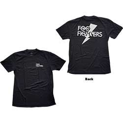 Foo Fighters Unisex T-Shirt: Flash Logo (Back Print)