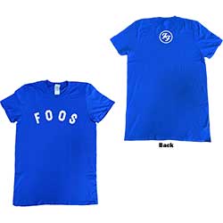 Foo Fighters Unisex T-Shirt: Foos Logo (Back Print) (Ex-Tour)