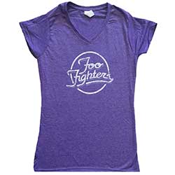 Foo Fighters Ladies T-Shirt: Text Logo (Ex-Tour)