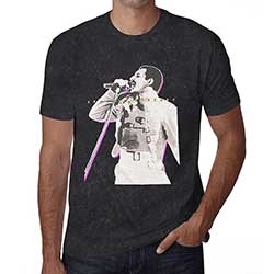 Freddie Mercury Unisex T-Shirt: Glow (Mineral Wash)