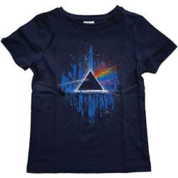 Pink Floyd Kids T-Shirt: Dark Side of the Moon Blue Splatter