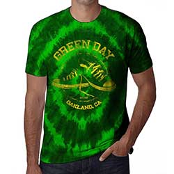 Green Day Unisex T-Shirt: All Stars (Dip-Dye)
