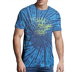 Green Day Unisex T-Shirt: Dookie Line Art (Dip-Dye)