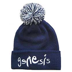 Genesis Unisex Bobble Beanie Hat: Logo (Ex-Tour)