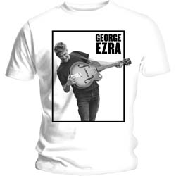 George Ezra Ladies T-Shirt: Guitar (Skinny Fit)