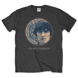 George Harrison Unisex T-Shirt: Circular Portrait