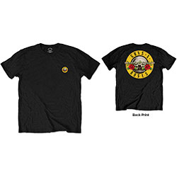 Guns N' Roses Unisex T-Shirt: Classic Logo (Back Print/Retail Pack)