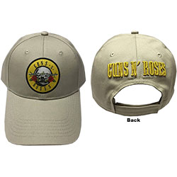 Guns N' Roses Unisex Baseball Cap: Circle Logo (Sand)
