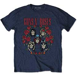 Guns N' Roses Unisex T-Shirt: Skulls Wreath
