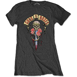 Guns N' Roses Ladies T-Shirt: Dripping Dagger