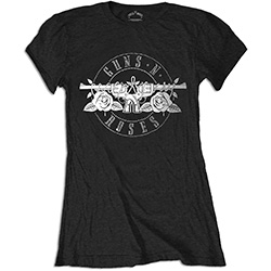 Guns N' Roses Ladies T-Shirt: Circle Logo (Diamante)
