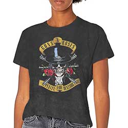 Guns N' Roses Unisex T-Shirt: Appetite Washed (Dip-Dye)