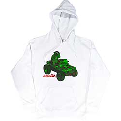 Gorillaz Unisex Pullover Hoodie: Green Jeep