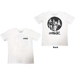 Gorillaz Unisex T-Shirt: Song Machine Brush Logo (Back Print)