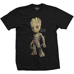 Marvel Comics Unisex T-Shirt: Guardians of the Galaxy Vol. 2 Groot Speech Bubble