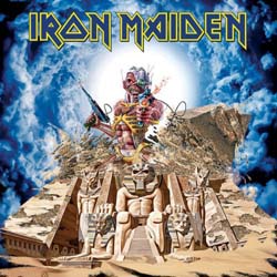 Iron Maiden Greetings Card: Somewhere back in time