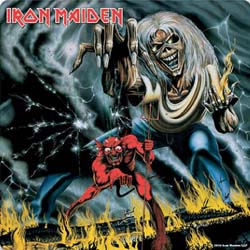 Iron Maiden Single Cork Coaster: Number of the Beast