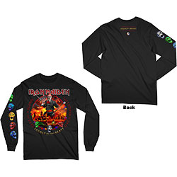 Iron Maiden Unisex Long Sleeved T-Shirt: Nights Of The Dead (Back & Sleeve Print)