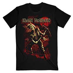 Iron Maiden Unisex T-Shirt: Benjamin Breeg Red Graphic