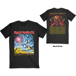 Iron Maiden Unisex T-Shirt: The Flight of Icarus (Back Print)