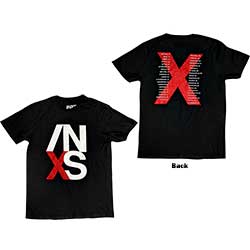 INXS Unisex T-Shirt: US Tour (Back Print)