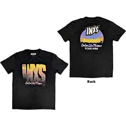 INXS Unisex T-Shirt: Listen Like Thieves Tour (Back Print)